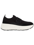 NERO | Sneakers in pelle e tessuto con dettaglio logo NERO | Sneakers in pelle e tessuto con dettaglio logo