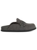 GRIGIO | Sabot in ecosuede con dettaglio logo GRIGIO | Sabot in ecosuede con dettaglio logo