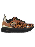 MARRONE CHIARO | Sneakers in pelle e tessuto LIU JO MAXI WONDER 01 MARRONE CHIARO | Sneakers in pelle e tessuto LIU JO MAXI WONDER 01