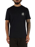 BLU SCURO | T-shirt in cotone con ricamo logo frontale BLU SCURO | T-shirt in cotone con ricamo logo frontale