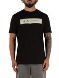 NERO | T-shirt in cotone regular fit con stampa logo frontale NERO | T-shirt in cotone regular fit con stampa logo frontale