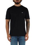 BLU SCURO | T-shirt in cotone regular fit con ricamo logo
