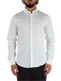 BIANCO | Camicia slim fit in cotone stretch