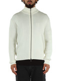 OFF WHITE | Cardigan con zip in misto cotone e lana vergine OFF WHITE | Cardigan con zip in misto cotone e lana vergine