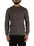 GRIGIO | Maglia in misto lana vergine con motivo decorativo GRIGIO | Maglia in misto lana vergine con motivo decorativo