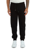 NERO | Pantaloni sportivi in misto cotone con ricamo logo NERO | Pantaloni sportivi in misto cotone con ricamo logo