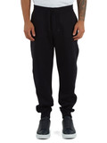 BLU SCURO | Pantaloni sportivi in misto cotone con placca logo BLU SCURO | Pantaloni sportivi in misto cotone con placca logo
