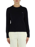 BLU SCURO | Maglia girocollo in misto lana merino e cashmere BLU SCURO | Maglia girocollo in misto lana merino e cashmere