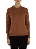 MARRONE CHIARO | Maglia girocollo in misto lana merino e cashmere MARRONE CHIARO | Maglia girocollo in misto lana merino e cashmere
