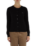 NERO | Cardigan girocollo in lana merino e cashmere NERO | Cardigan girocollo in lana merino e cashmere