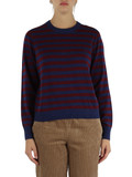 BLU | Maglia a righe in lana merino e cashmere BLU | Maglia a righe in lana merino e cashmere