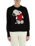 NERO | PEANUTS: Maglia girocollo in misto lana merino e cashmere NERO | PEANUTS: Maglia girocollo in misto lana merino e cashmere