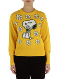 GIALLO | PEANUTS: Maglia girocollo in misto lana merino e cashmere GIALLO | PEANUTS: Maglia girocollo in misto lana merino e cashmere