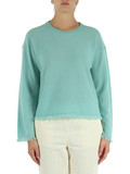 VERDE ACQUA | Maglia girocollo in lana merino e cashmere VERDE ACQUA | Maglia girocollo in lana merino e cashmere