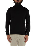 NERO | Maglia collo alto in lana vergine