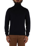 BLU SCURO | Maglia collo alto in lana vergine BLU SCURO | Maglia collo alto in lana vergine