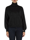 NERO | JEANS: Maglia collo alto in misto viscosa e lurex NERO | JEANS: Maglia collo alto in misto viscosa e lurex