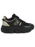 NERO | Sneakers in pelle e tessuto STEFFY 01 con glitter NERO | Sneakers in pelle e tessuto STEFFY 01 con glitter
