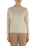 CREMA | Maglia girocollo in lana CREMA | Maglia girocollo in lana