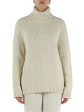 BEIGE | Maglia collo alto in misto lana e alpaca BEIGE | Maglia collo alto in misto lana e alpaca