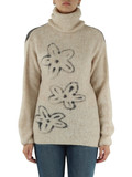 BEIGE | Maglia collo alto in misto lana e alpaca BEIGE | Maglia collo alto in misto lana e alpaca