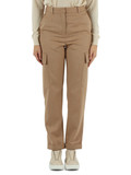 CAMMELLO | Pantalone in lana e cotone con tasche cargo CAMMELLO | Pantalone in lana e cotone con tasche cargo