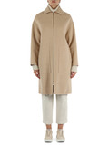 BEIGE | Cappotto in lana con zip BEIGE | Cappotto in lana con zip