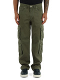 VERDE MILITARE | Pantaloni cargo Antifit in twill di cotone stretch VERDE MILITARE | Pantaloni cargo Antifit in twill di cotone stretch