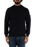 BLU SCURO | Maglia girocollo in lana e cotone BLU SCURO | Maglia girocollo in lana e cotone