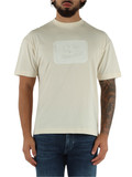 CREMA | T-shirt in cotone con stampa logo frontale CREMA | T-shirt in cotone con stampa logo frontale