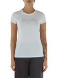 BIANCO | T-shirt slim fit in cotone con logo in strass BIANCO | T-shirt slim fit in cotone con logo in strass