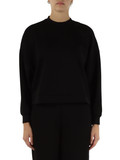 NERO | Felpa cropped oversize in misto viscosa NERO | Felpa cropped oversize in misto viscosa