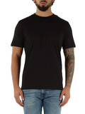 NERO | T-shirt in cotone con stampa logo a rilievo