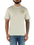 BEIGE | T-shirt in cotone con ricamo logo frontale BEIGE | T-shirt in cotone con ricamo logo frontale