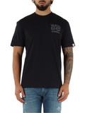 BLU SCURO | T-shirt in cotone con stampa logo frontale BLU SCURO | T-shirt in cotone con stampa logo frontale