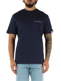 BLU SCURO | T-shirt in cotone con ricamo logo frontale BLU SCURO | T-shirt in cotone con ricamo logo frontale