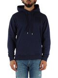 BLU | Felpa con cappuccio in cotone garzato BLU | Felpa con cappuccio in cotone garzato
