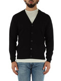NERO | Cardigan in cotone e cashmere con ricamo logo NERO | Cardigan in cotone e cashmere con ricamo logo