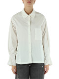 BIANCO | Camicia in cotone con scritta logo laterale BIANCO | Camicia in cotone con scritta logo laterale