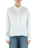 BIANCO | Camicia in cotone Oxford con scritta logo BIANCO | Camicia in cotone Oxford con scritta logo