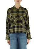 MARRONE | Camicia a quadri in lana e viscosa MARRONE | Camicia a quadri in lana e viscosa