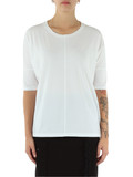 BIANCO | T-shirt in cotone con scritta logo posteriore BIANCO | T-shirt in cotone con scritta logo posteriore