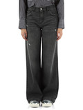 GRIGIO SCURO | Pantalone jeans cinque tasche gamba larga GRIGIO SCURO | Pantalone jeans cinque tasche gamba larga