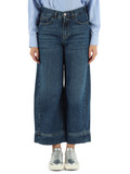 BLU | Pantalone jeans cinque tasche cropped gamba larga BLU | Pantalone jeans cinque tasche cropped gamba larga