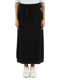 NERO | Gonna midi in cotone felpato NERO | Gonna midi in cotone felpato