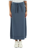 BLU CHIARO | Gonna midi in cotone felpato BLU CHIARO | Gonna midi in cotone felpato