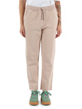BEIGE | Pantaloni sportivi effetto slavato in cotone felpato BEIGE | Pantaloni sportivi effetto slavato in cotone felpato