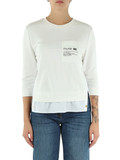 OFF WHITE | Felpa in cotone garzato e popeline OFF WHITE | Felpa in cotone garzato e popeline