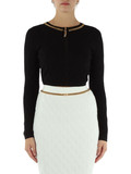 NERO | Cardigan cropped in misto viscosa NERO | Cardigan cropped in misto viscosa