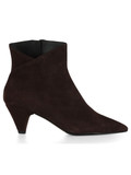 MARRONE | Stivaletti in suede con tacco a cono MARRONE | Stivaletti in suede con tacco a cono